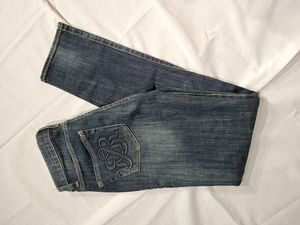 Women's Rock & Republic Jeans Berlin Fit Dark Wash Skinny Size 4 M EUC Mint